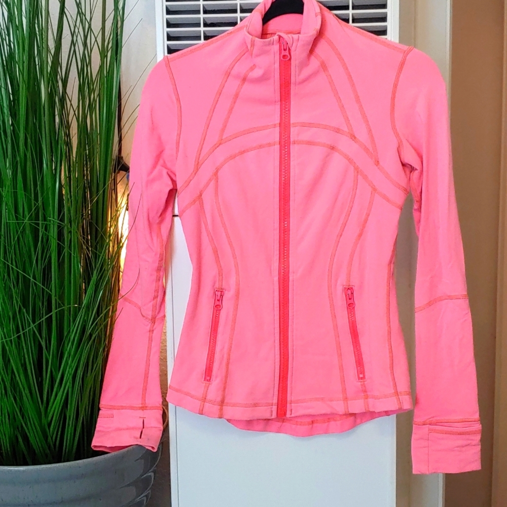 SM/XS pink zip up jacket